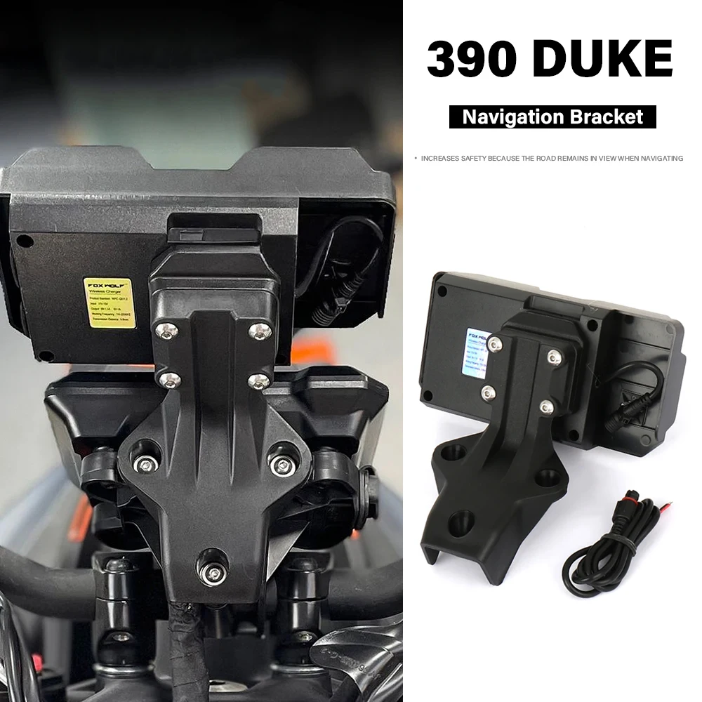 

Motorcycle Accessories Black 390Duke 390DUKE 2024 For 390 Duek 390 DUKE GPS Navigation Holder Mount Phone Bracket