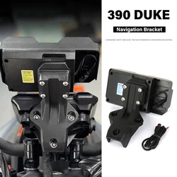 Motorcycle Accessories Black 390Duke 390DUKE 2024 For 390 Duek 390 DUKE GPS Navigation Holder Mount Phone Bracket