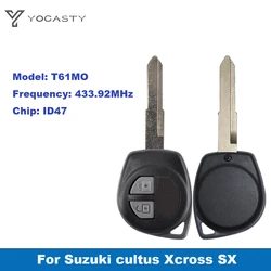 YOCASTY 2 Button 433.92MHz ID47 Chip PCF7961X Remote Control Key Fob For Suzuki Cultus Xcross SX Model: T61MO