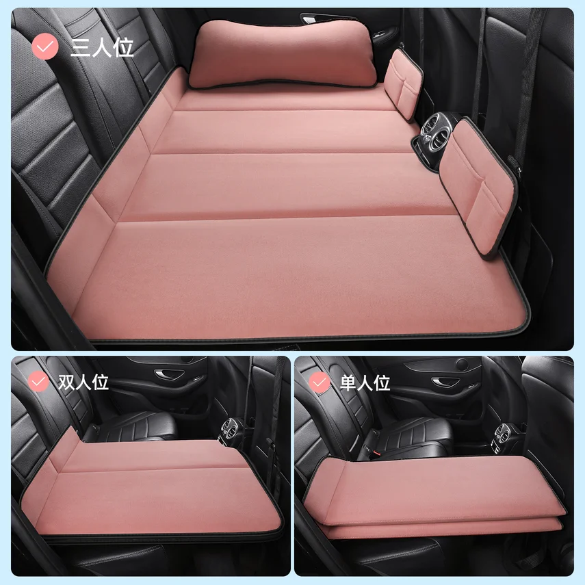 Foldable Dual-use Rear Seat Sleeping Pad For Cars No Inflation Required Suitable For Sedan And Suvs Ideal For Self-driving Trips