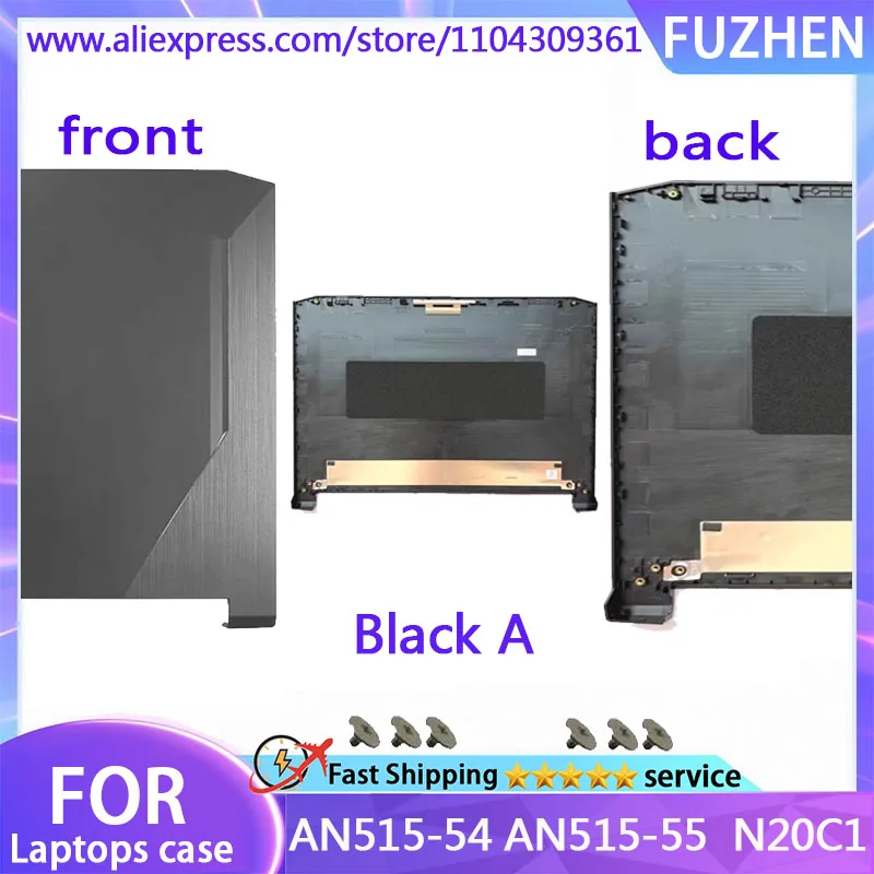 New For AN515-44 AN515-45 AN515-55 Laptop LCD Rear Cover/Front Frame/Palm Pad Keyboard/Bottom Cover/hinge