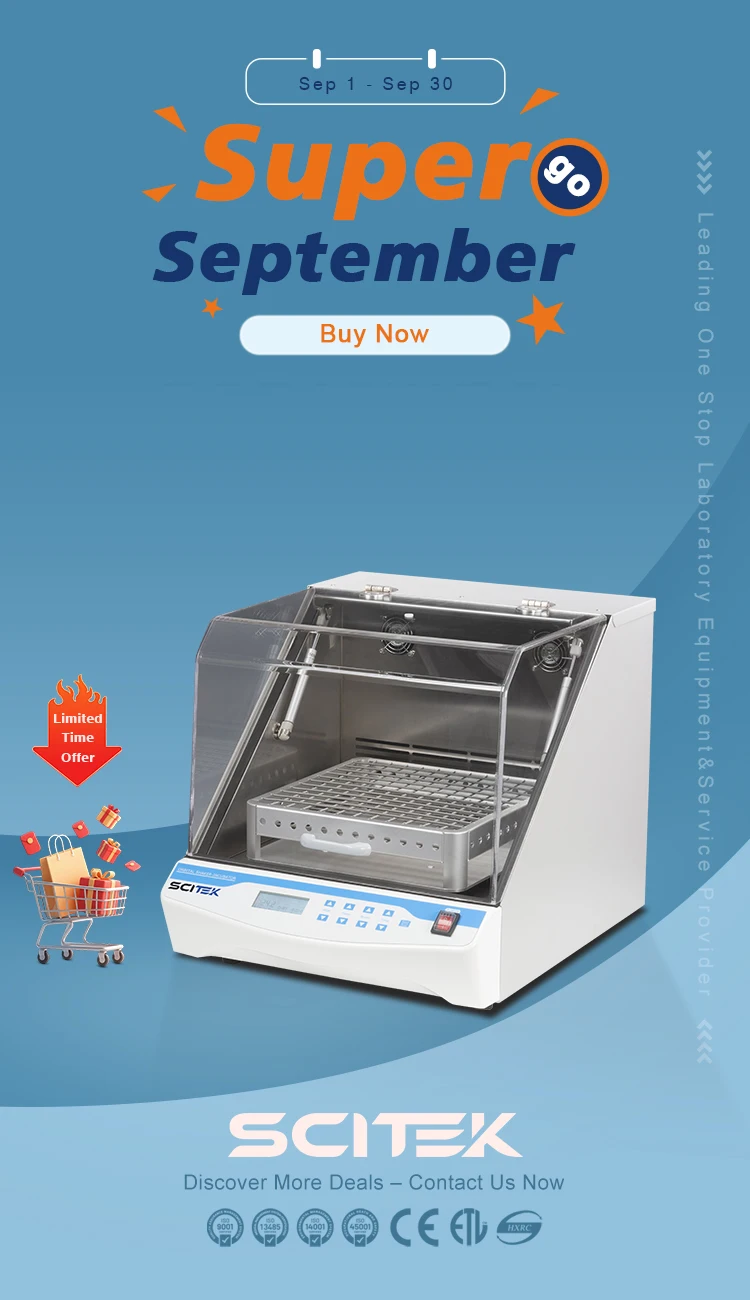 SCITEK Shaking Incubator Convolution Shake Mode Constant Temperature Incubation Shaker Shaking Incubator