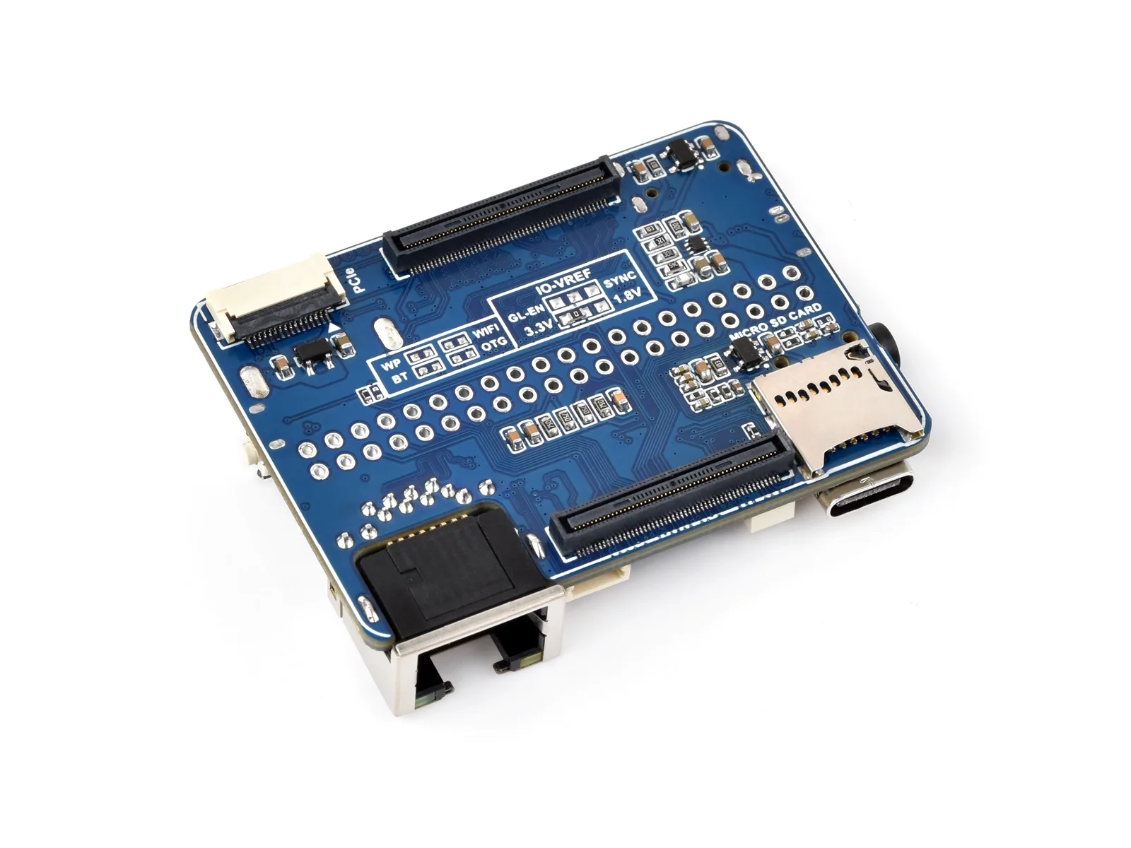 Picture 5: Waveshare Nano Base Board (B) for Raspberry Pi Compute Module 5, Same Size As The CM5, For Evaluating The Raspberry Pi CM5