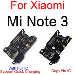 USB Charging Port Dock Board For Xiaomi Mi Note 3 Note3 Charger Plug Connector Board Flex Cable With Micro Replacement parts