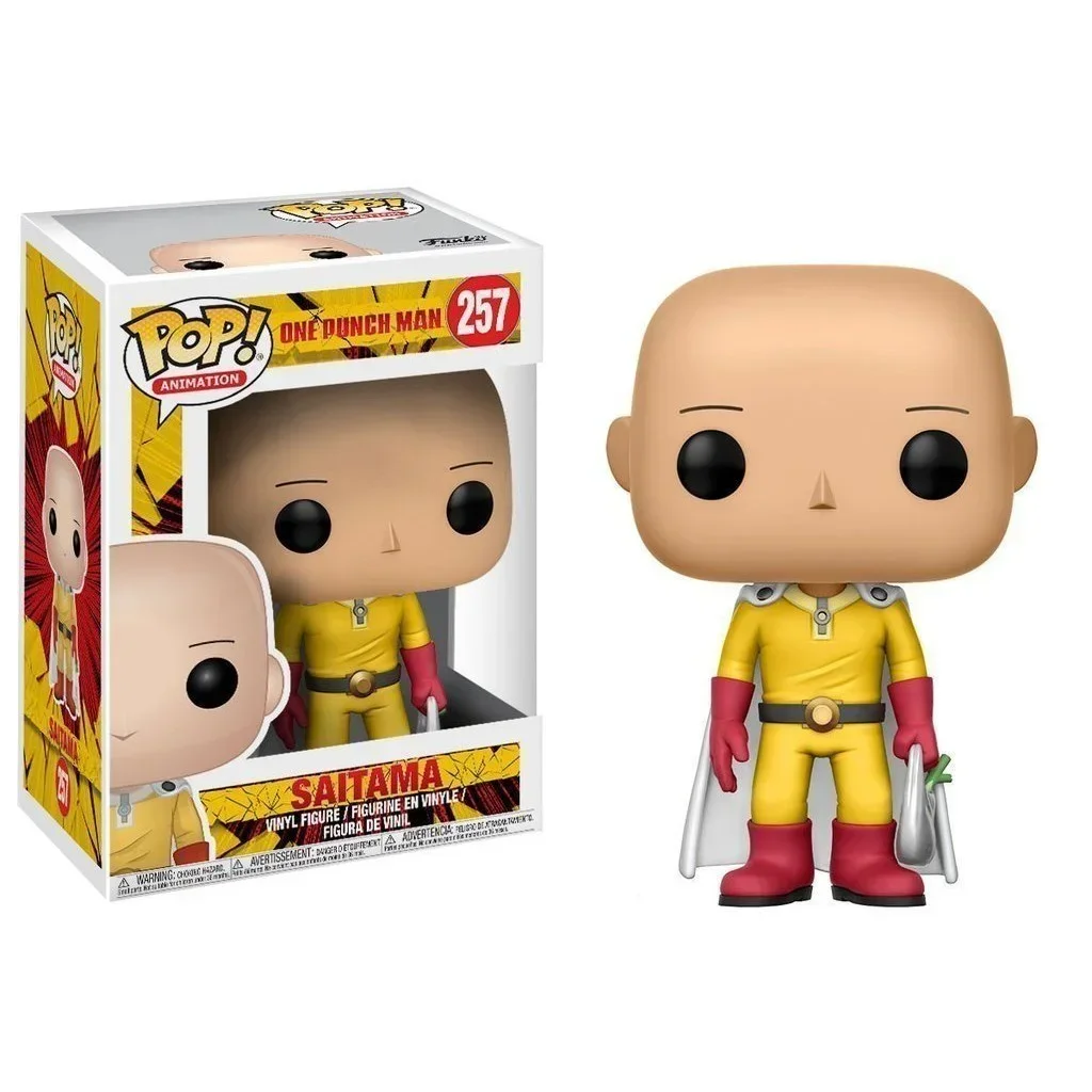 FUNKO POP  One Punch Man Saitama #257 Vinyl Action Figures Collection Model Toys for Children Birthday Gift