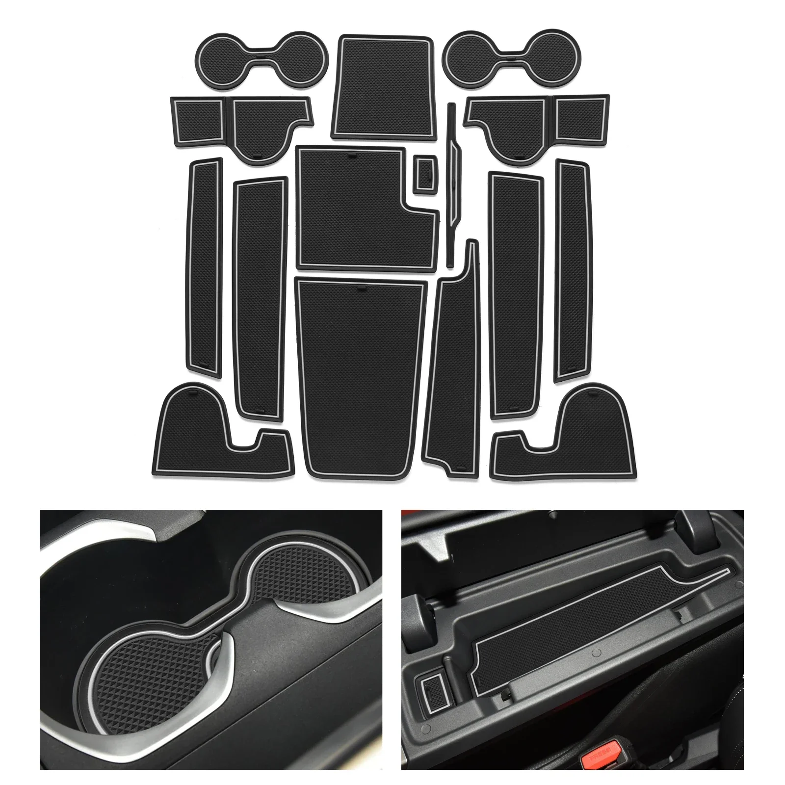 

Anti-Slip Gate Slot Mat for 2022 2023 BMW X1 IX1 2024 X2 IX2 Door Groove Pad Cup Holder Interior Accessories Rubber Coaster