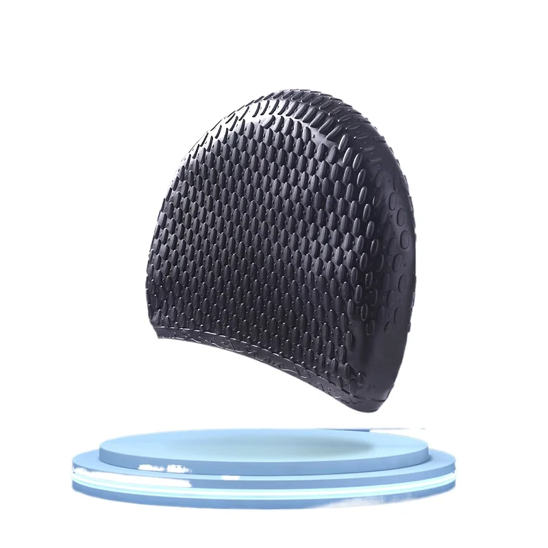 

Силиконовая шапочка для плавания для взрослых, унисекс, длинные волосы, защита ушей, шапочка для плавания, аксессуары для плавания в бассейне, шапки