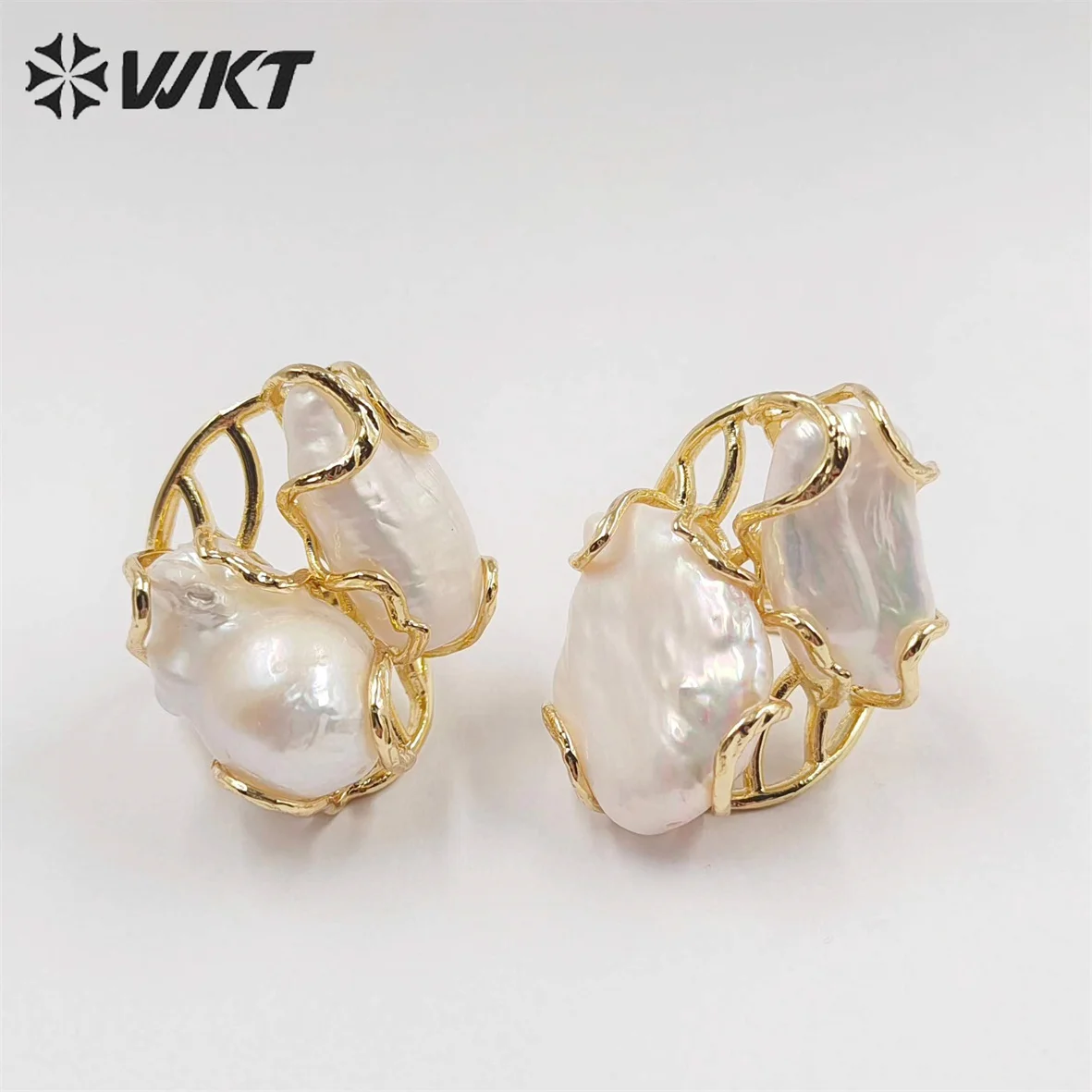 WT-MPR052 WKT 2023 Good quality natural Baroque ring women gift forwedding celebration elegant girl dance design accessories