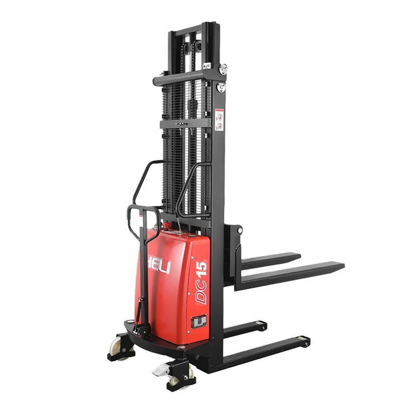 1.5t Material Handling Brand New Semi-Electric Pallet Stacker Forklift From Factory Directly