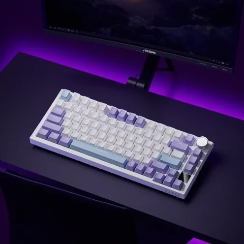 AJAZZ AK820 Pro Wired&Wireless Mechanical Gaming Keyboard Tri-Mode RGB Backlit Hot-Swappable Switches,70% Compact Layout,PC/Mac
