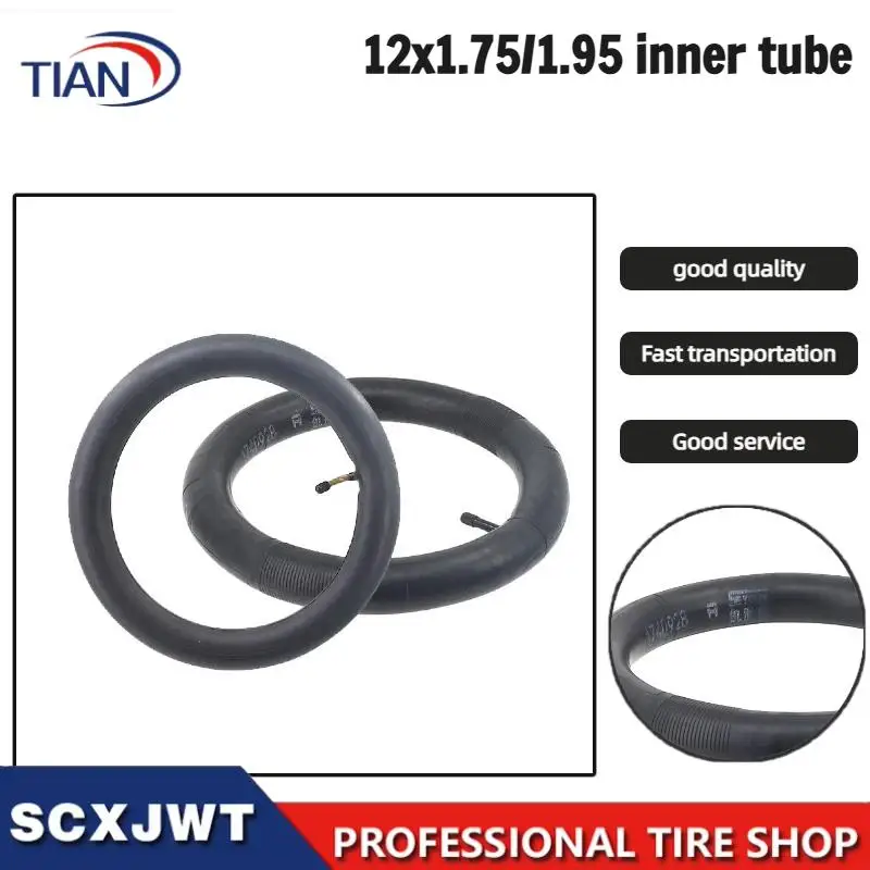 12Inch 12x2.125/2.35 Inner Tube 12*1.75/1.95 Camera With two kinds Valve For 12 x 2.125 tyres 12x2.125 Bike Electric Scoote