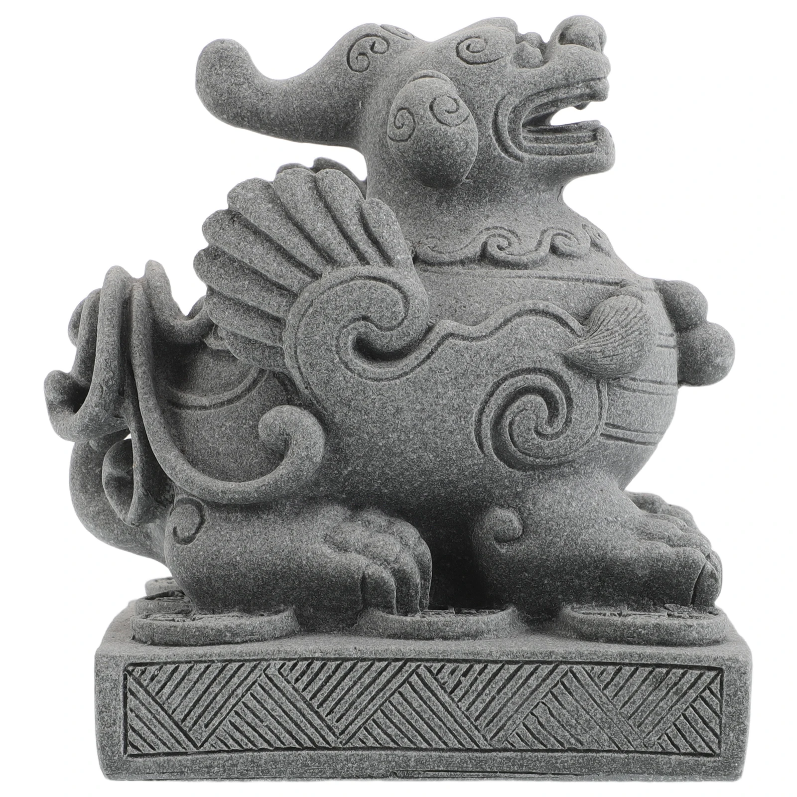 

Миниатюрная скульптура Пи Яо, песчаник, домашний офис, садовый декор, статуя процветания богатства, фигурка фэн-шуй, украшение для настольного шкафа