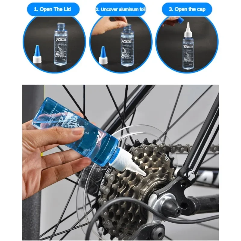 60ML Bicycle Chain Lubricant Long Lasting Dry Lube for Mountain Road Bike Chain Cleaning Maintenance Agent image 5