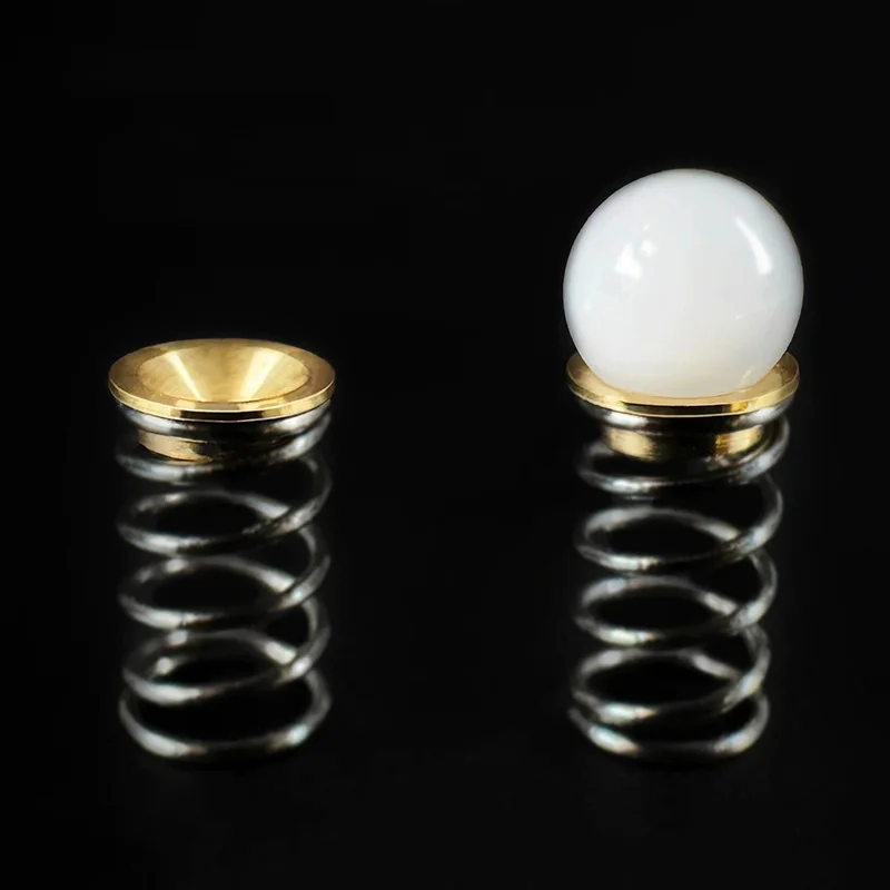 EDC Mechanical Push Plate Modification Toy Custom Accessories POM Beads/PTFE Beads/S.S Spring Top/copper Spring Top