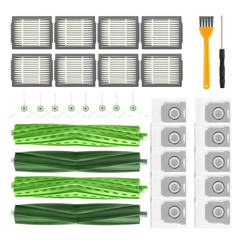 

For Irobot Roomba E/I/J Series,E5 E6 I6 I7+ J7+/Plus Replacement Parts Main Side Brush Hepa Filter Mop Cloth Accessories