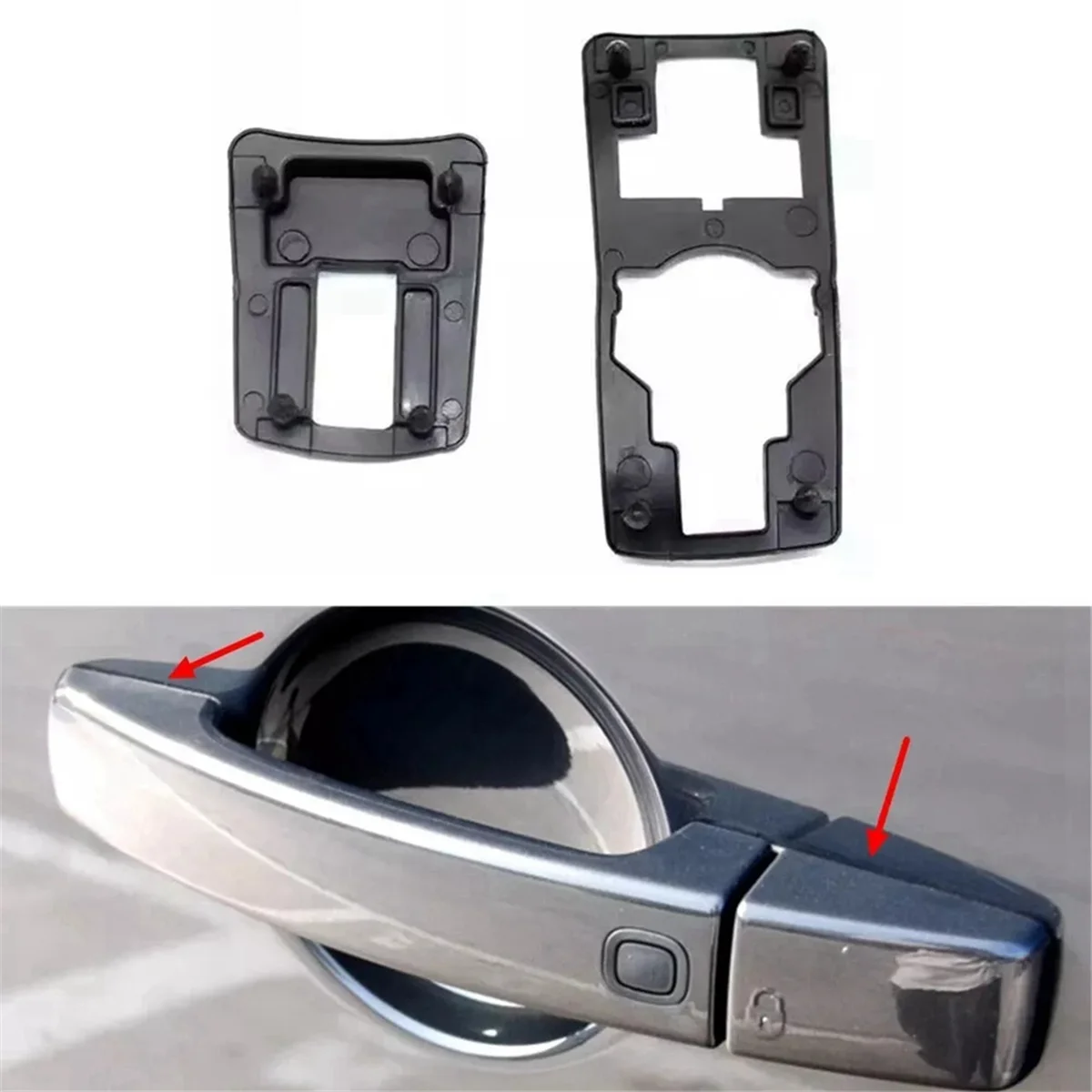 متفوقة الجودة 2x مقبض الباب طوقا وسادة مطاطية لاند روفر سبورت فريلاندر 2 LR3 LR4 CXE 500040 CXE 500050 مهجور #4