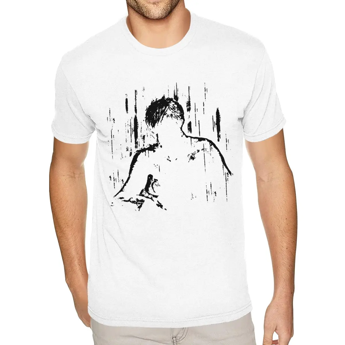 

Interesting Blade Runner Like Tears In Rain Tees Short Sleeve Man Man 5XL White T-shirt