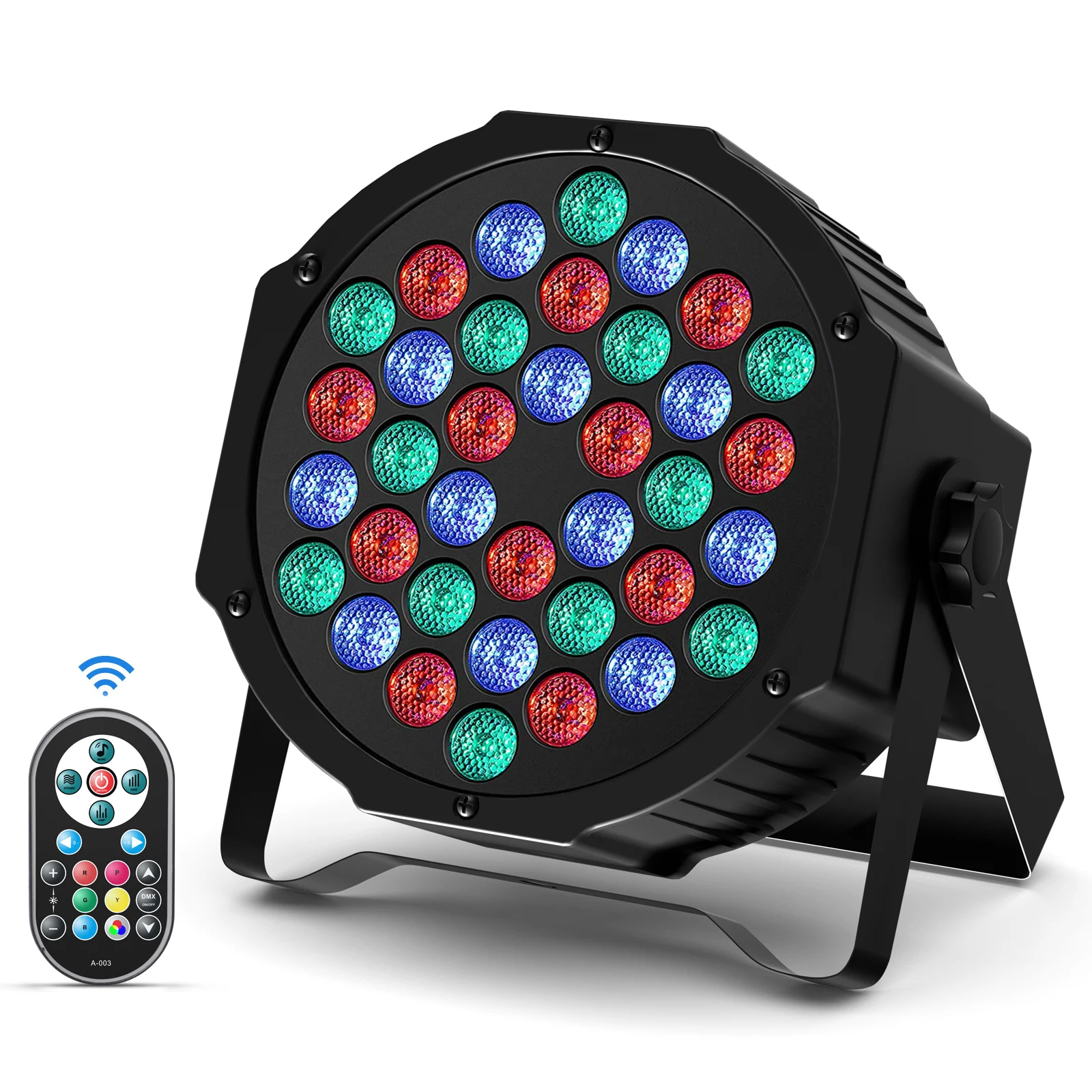 

GEFENSI 4PCS/8PCS 36LED Par Lights RGB LED DJ Stage Light With Remote Control DMX512 Sound Activated For Party Stage Effect Lig