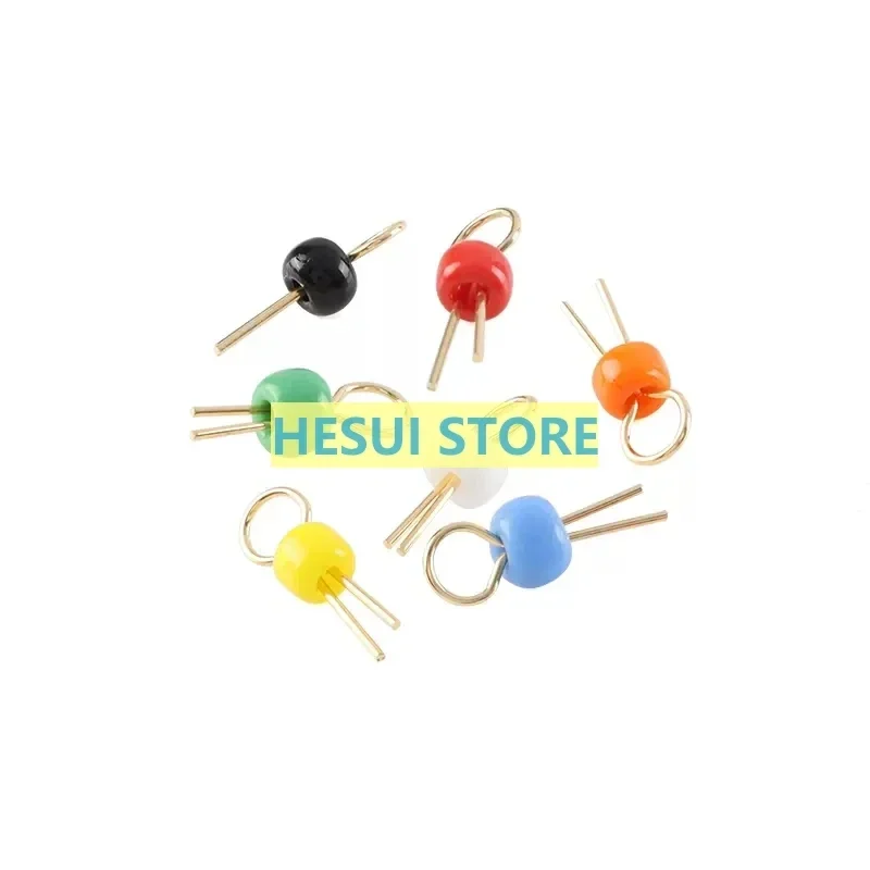 10 PCS Install PCB circuit board test points/test pins/test rings, cylindrical gold-plated ceramic test beads