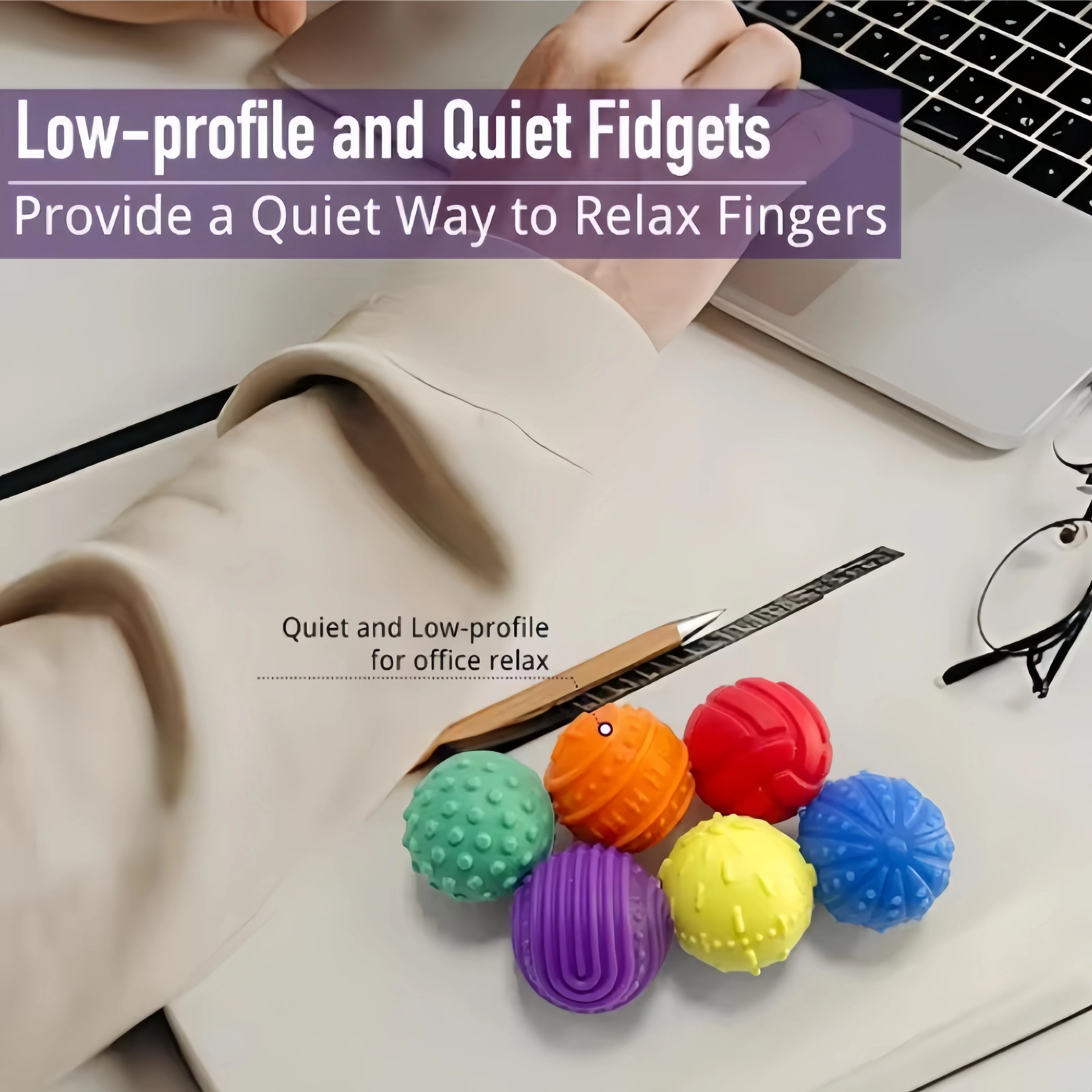 Divertida Mini pelota magnética sensorial Fidget, textura de silicona suave multicolor, pelota de preocupación, rompecabezas para aliviar el estrés, juguete para regalo