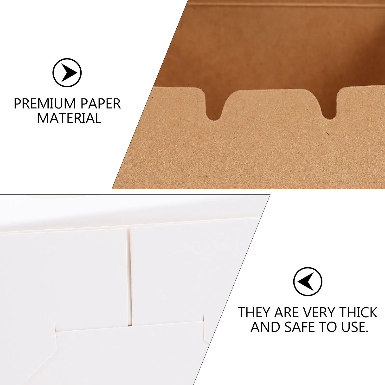 

40Pcs Cake Packaging Boxes Egg Yolk Pastry Paper Container Thick Durable with Clear Lid for Cake Cookies Snacks