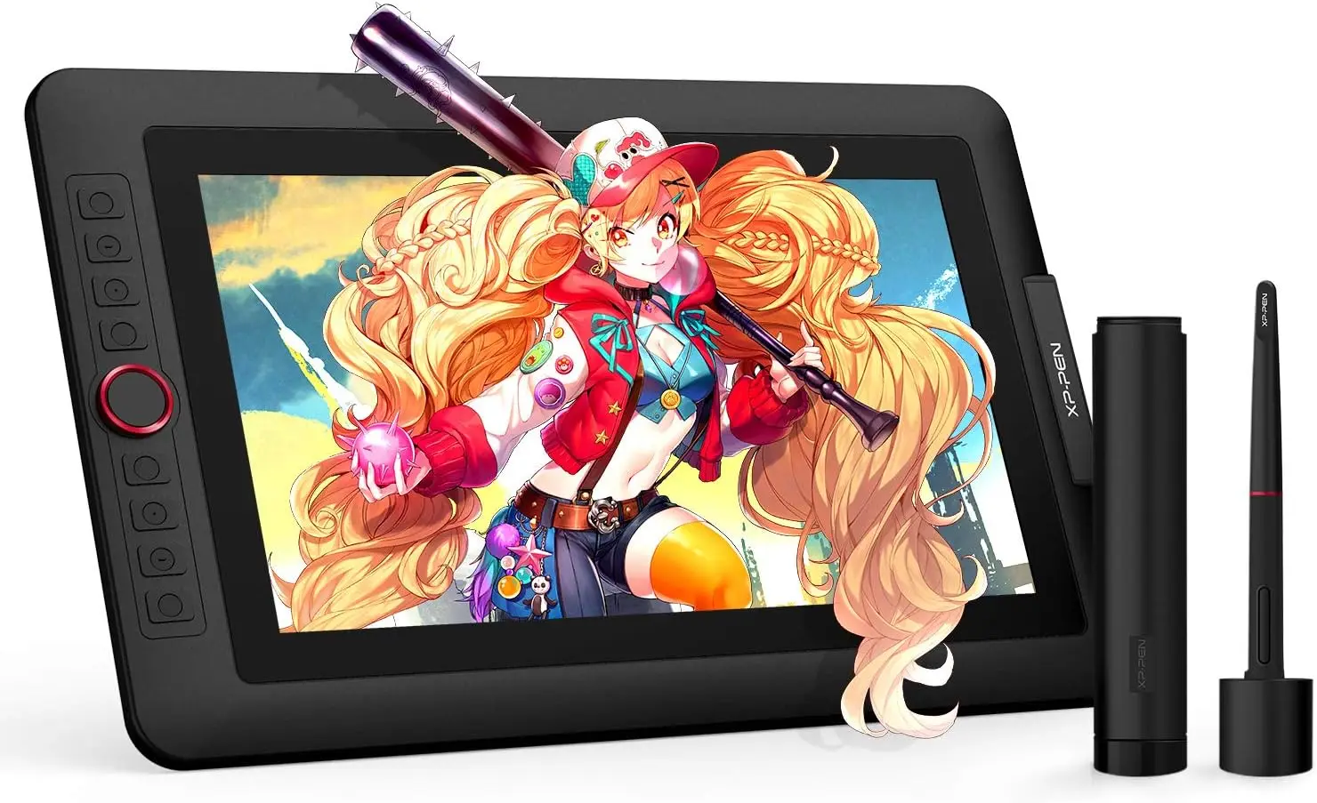 

13.3-inch Drawing Tablet with Screen, Adjustable Stand, 8 Shortcut Keys, 8192 Pressure Levels for Artists