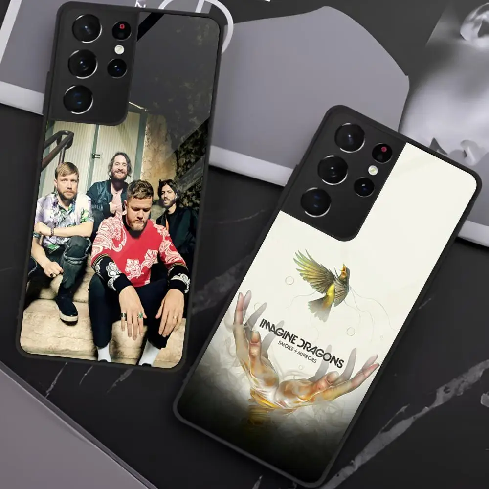 Band I-Imagine D-Dragons Loom Phone Case For Samsung S25 S24 Ultra 23 Fe 22 Plus Galaxy A54 A55 A16 A13 A24 A15 A25 Glass Cover