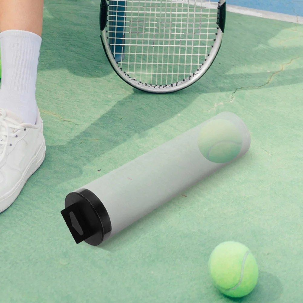 

3Pcs Clear Tennis Ball Holder Cylinder with Black Lid Transparent PVC Portable Storage Training Accessories Tennis Balls Case