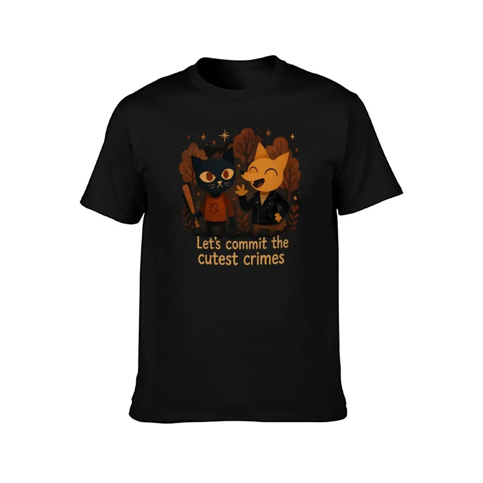 Let's commit the cutest crimes T-Shirt Daily Wear Plain Short Sleeve Shirt T-Shirt