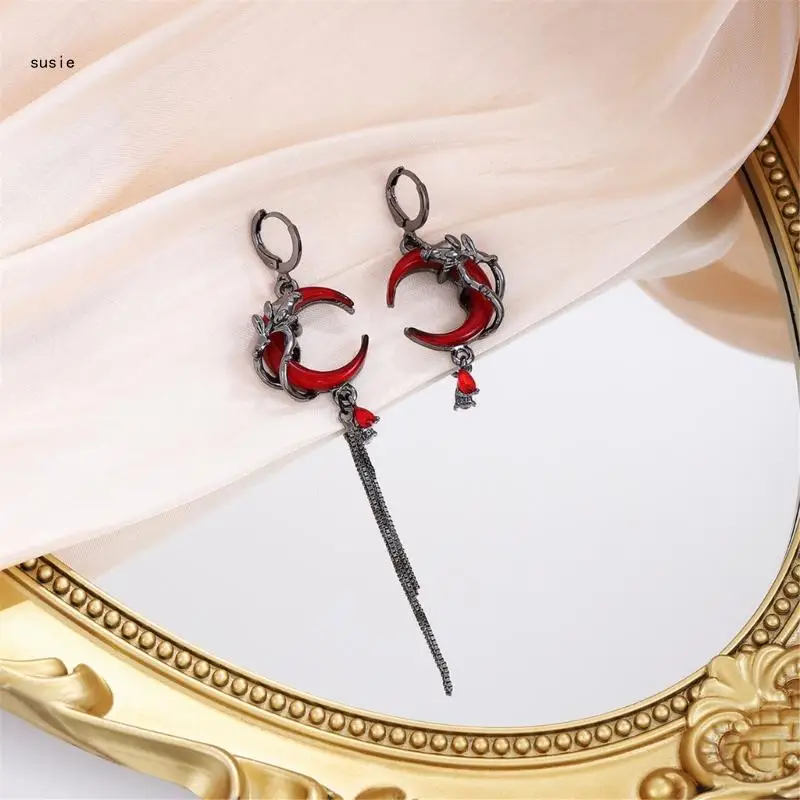 Fashionable Alloy Drop Earrings With Flowing Tassels for Fashionistas X7YA