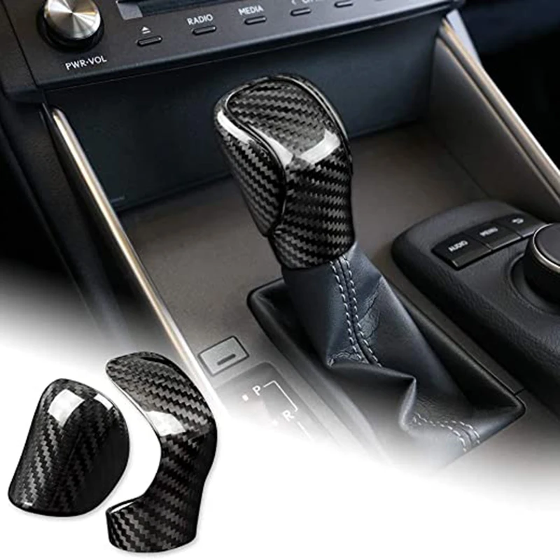 

Carbon Fiber Car Gear Shift Knob Cover Handle Sticker Interior Trim For Lexus IS250 IS350 IS200T Accessories 2014-2017