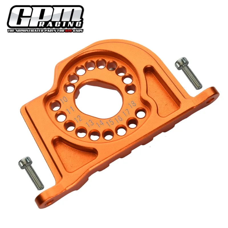 GPM LOSI 1/10 Baja Rey 1.0 Rock Rey สําหรับโลหะผสมมอเตอร์ Mount Plate & Heat Sink Fins