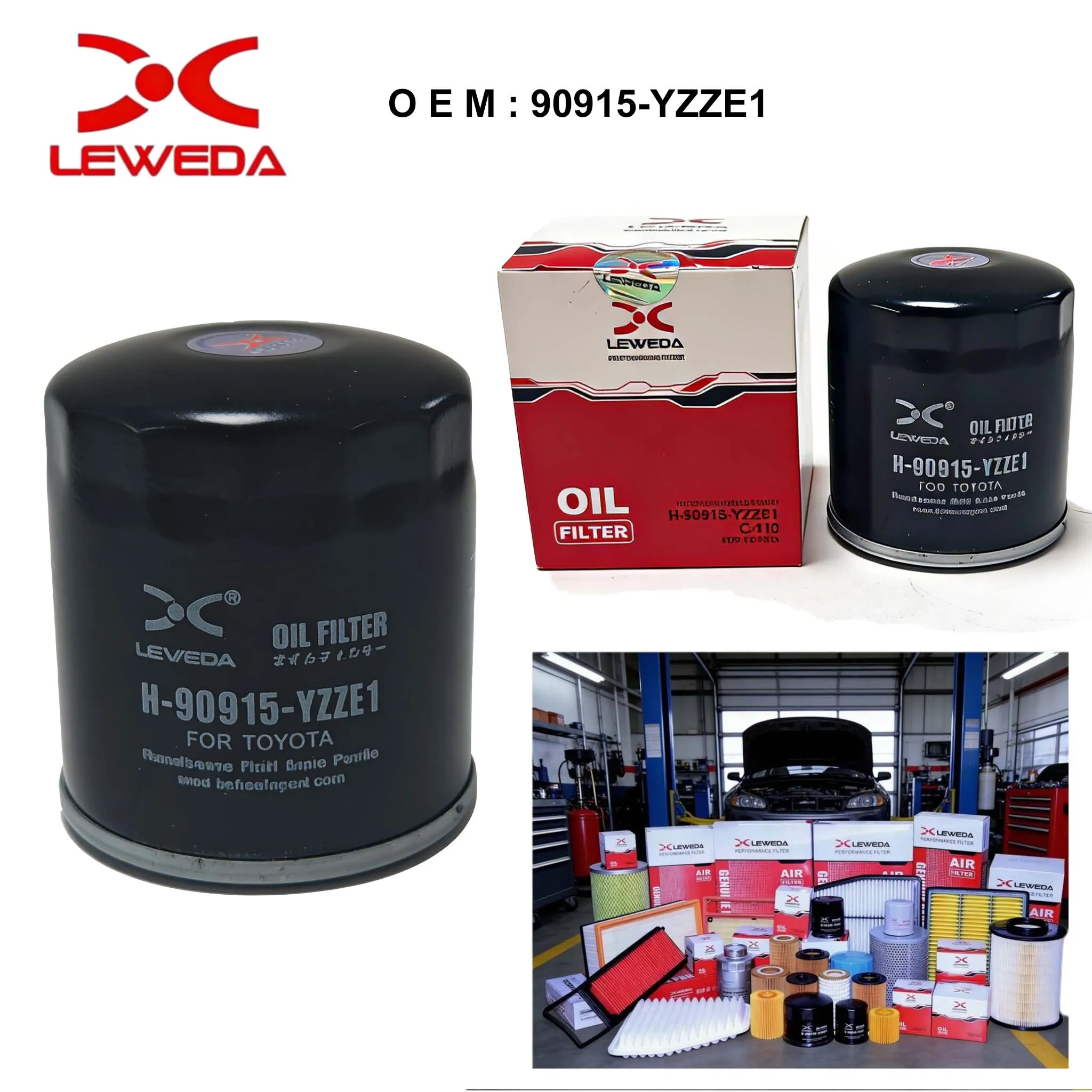 LEWEDA Original Ölfilter 90915-YZZE1 Für Toyota Corolla Camry RAV4 Highlander Lexus ES RX Ersetzt 90915-YZZD2 90915-10001