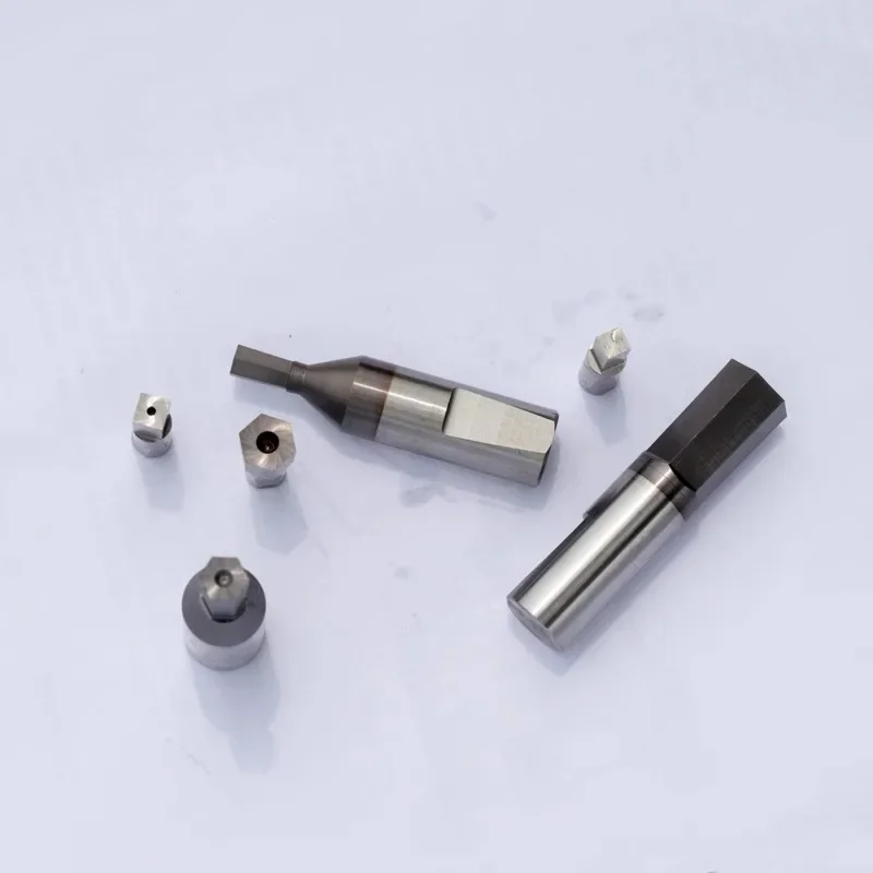 8mm Shank Rotary Punch 1.2mm -12mm Hexagon Rotary Broach Head British System Hex Square Spline Head Punching Tool Rotated Cutter