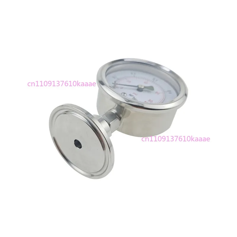 

Pressure Gauge SS304 Stainless Steel Body With SS316 Tri Clamp 1.5 " Tri Clamp Manometer Mpa/Bar/psi