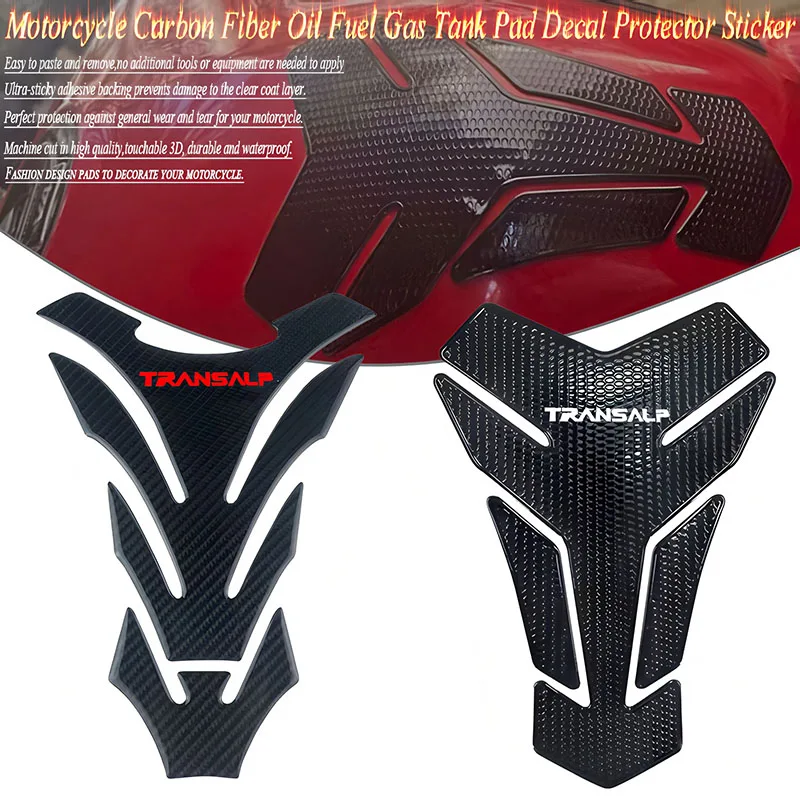 

Для Honda TRANSALP XL750 XL XLV CDI 750 700 650 600 мотоциклетная наклейка из углеродного волокна, 3D масляный топливный бензобак, защитная наклейка