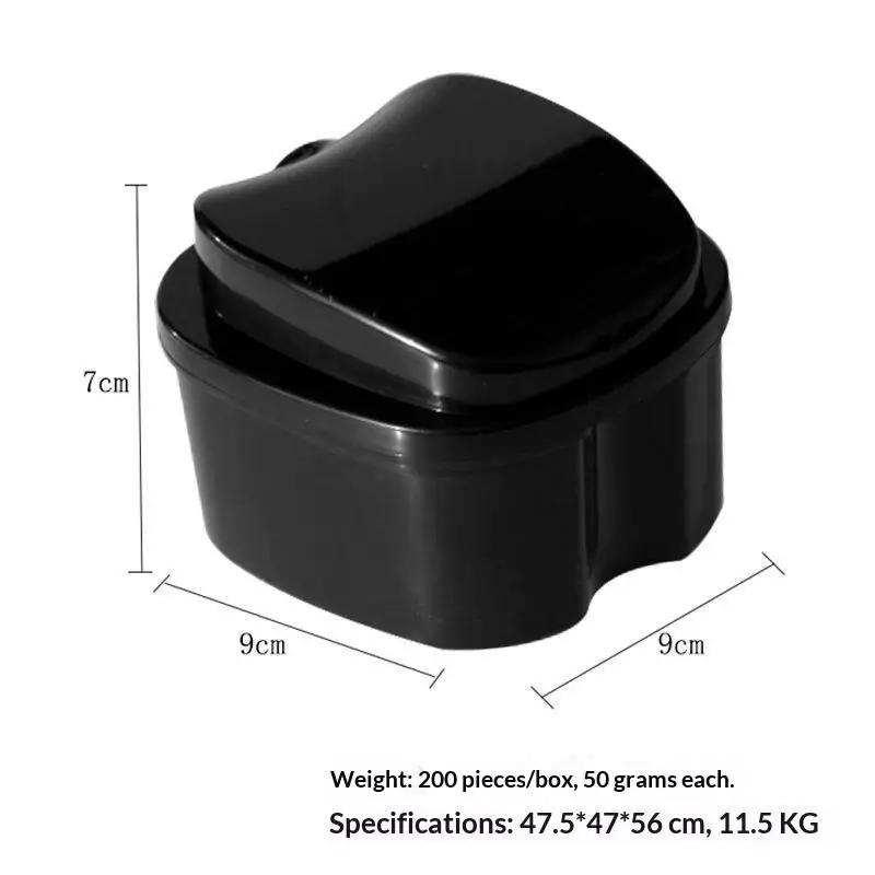 Durable Plastic Denture Case With Removable Drain Tray Multiple Color Options For Daily Oral Care Travel