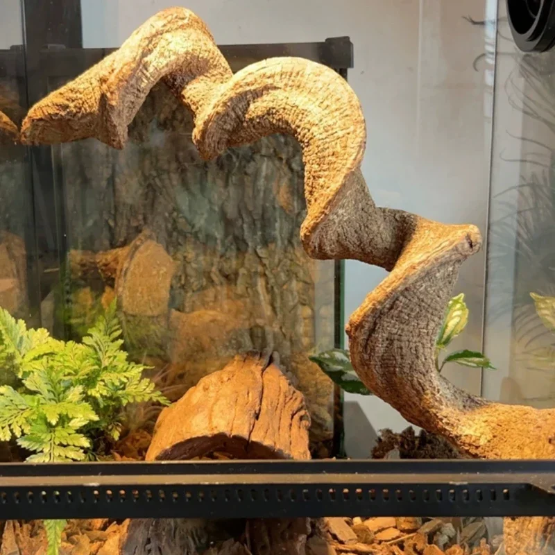 

Climbing Pet Wooden Landscape Tree Vine Natural Dead Wood Crawler Rainforest Tank Frog Crossing River Dragon