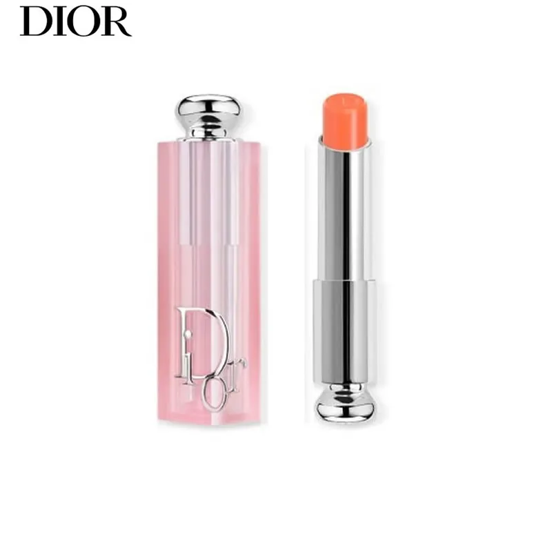 Christian Dior Addict Lip Glow Color Reviver Balm 001 Rosa 004 Coral 3.2g Bálsamo hidratante para el cuidado de los labios, hidratante de larga duración