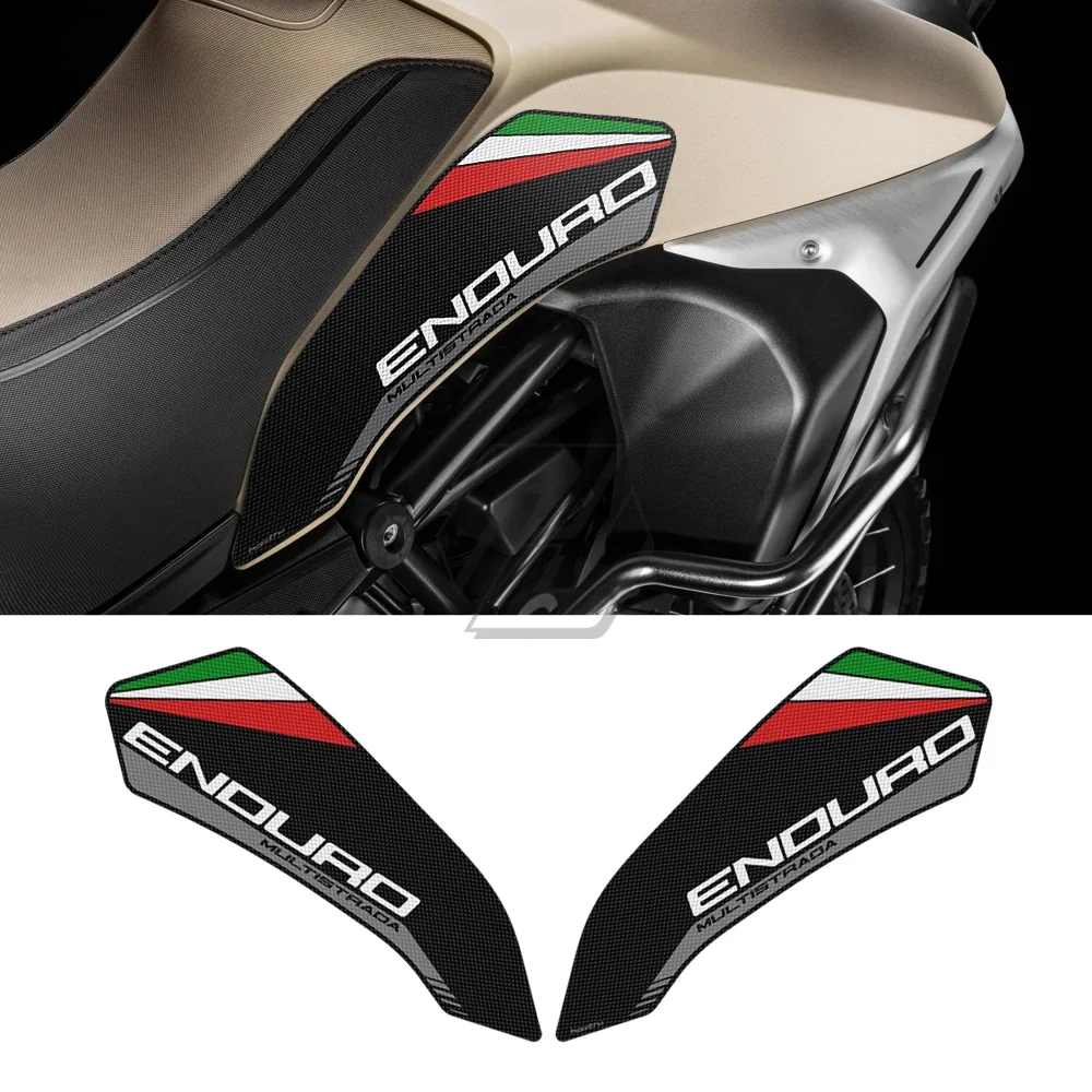 

For Ducati Multistrada Enduro 1200 1260 V2 V2S Anti-slip Knee Grip Pads Side Tank Pad Sticker