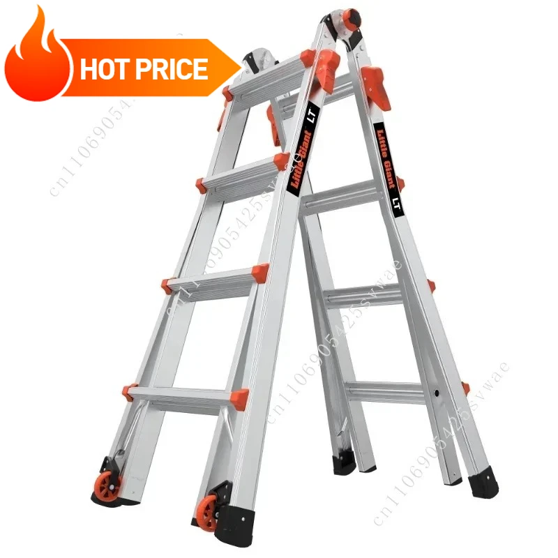 

Little Giant LT M17 Aluminum Multi-Use Ladder with Wheels, Type 1A - 300 lbs. Rated
