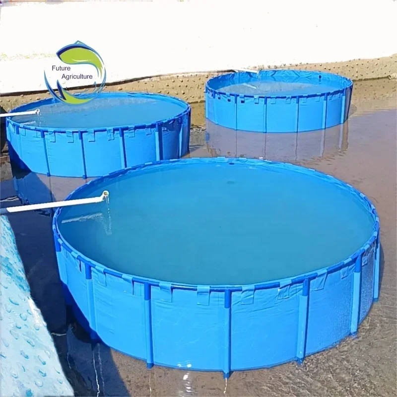 YG Fish Hatchery Farming Tank Aquaculture Equipments Tarpaulin Fish Ponds Drum Filter For Koi Fish Pond Farming