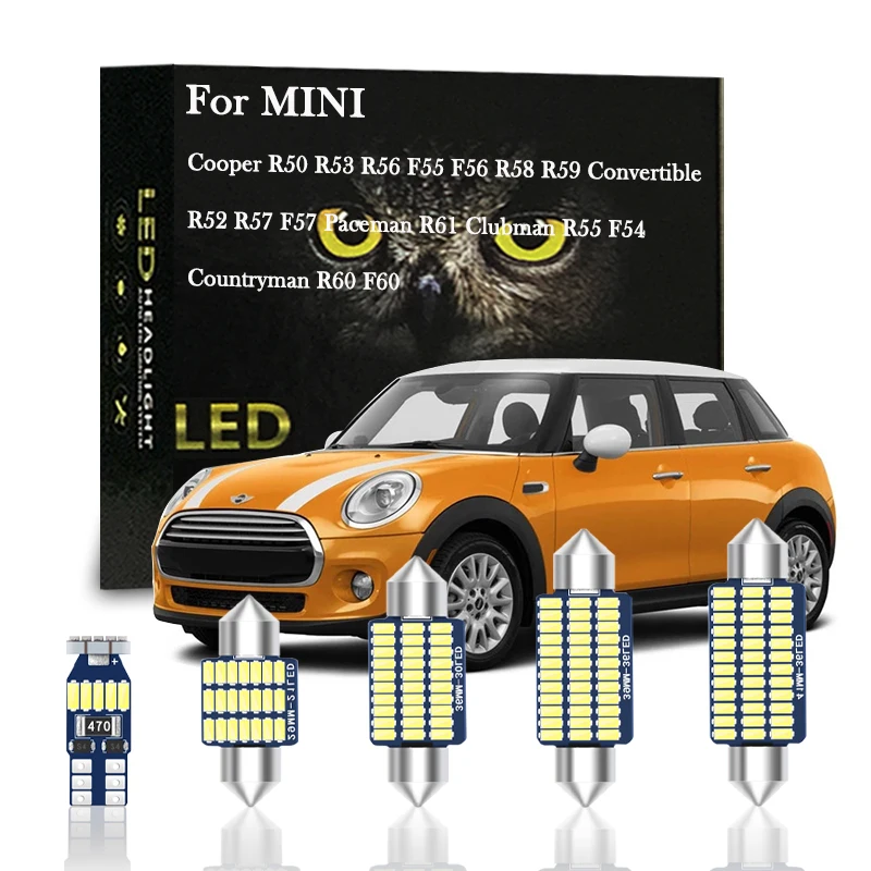 

Canbus Indoor LED For MINI Cooper R50 R53 R56 F55 F56 R59 Convertible R57 Clubman R55 F54 Countryman R60 F60 Paceman R61