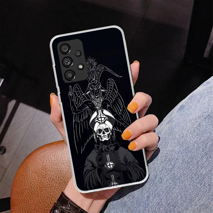 Ghost Papa Emeritus Phone Case For Samsung Galaxy A15 A25 A35 A55 A14 A24 A34 A54 A04S A13 A23 A33 A53 A03S A12 A52 A22 A32 A02S