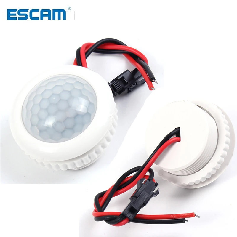 

ESCAM 220V 50HZ PIR Smart Sensor Detector IR Infrared LED Lamp Switch Light Control Ceiling Module Motion Sensor 3-6m Detection