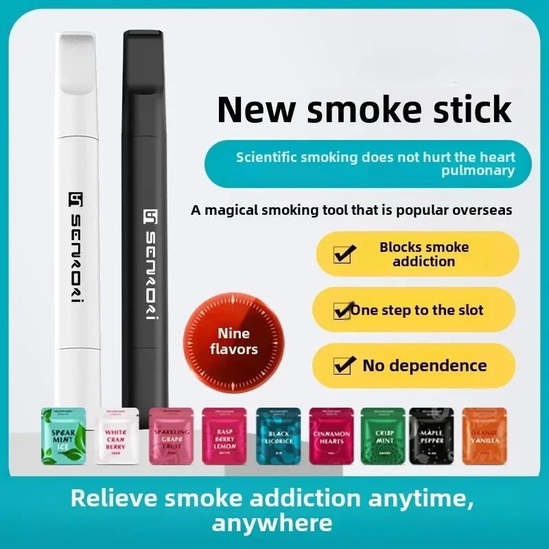 The most advanced smoking cessation stick Multiple flavors 9 flavors Smoke Mouthpiece Fruit filter cartridge Smoking Accessories