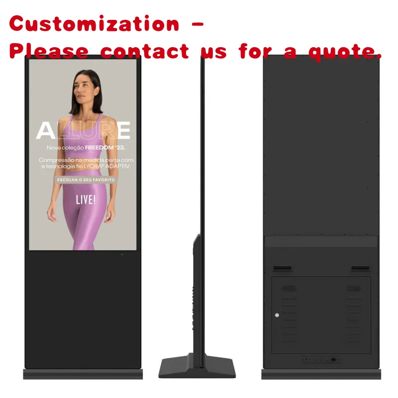 custom.32 Inch Indoor Floor Stand Vertical Advertising Player Totem Screen Kiosk Display LCD Digital Signage