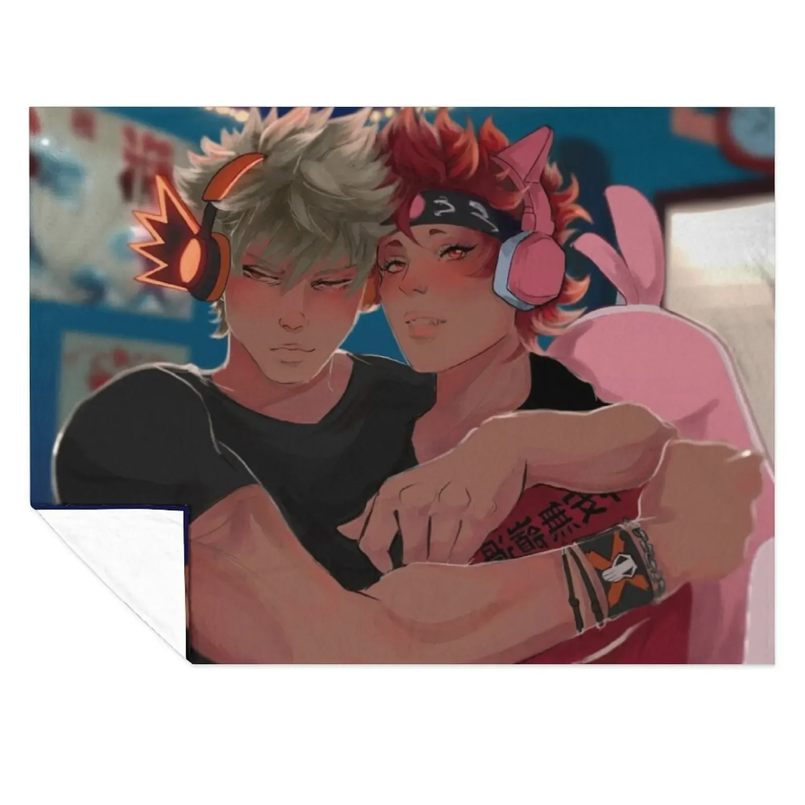 

Kiribaku streamers Throw Blanket Soft Big Soft Beds Sofa Throw Soft Plaid Blankets