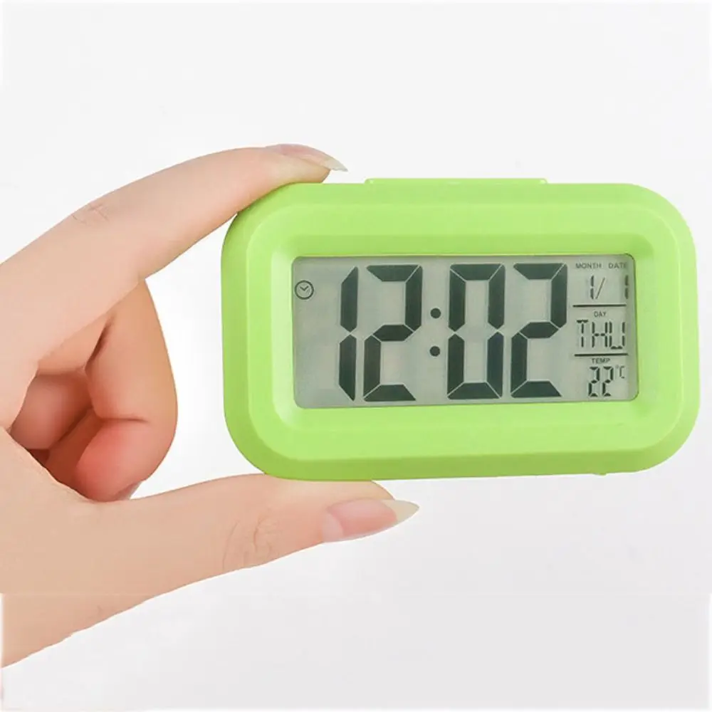 LED Digital Alarm Clock Electronic Digital Alarm Screen Desktop Clock For Home Office Backlight Snooze Data Calendar Desk Clocks