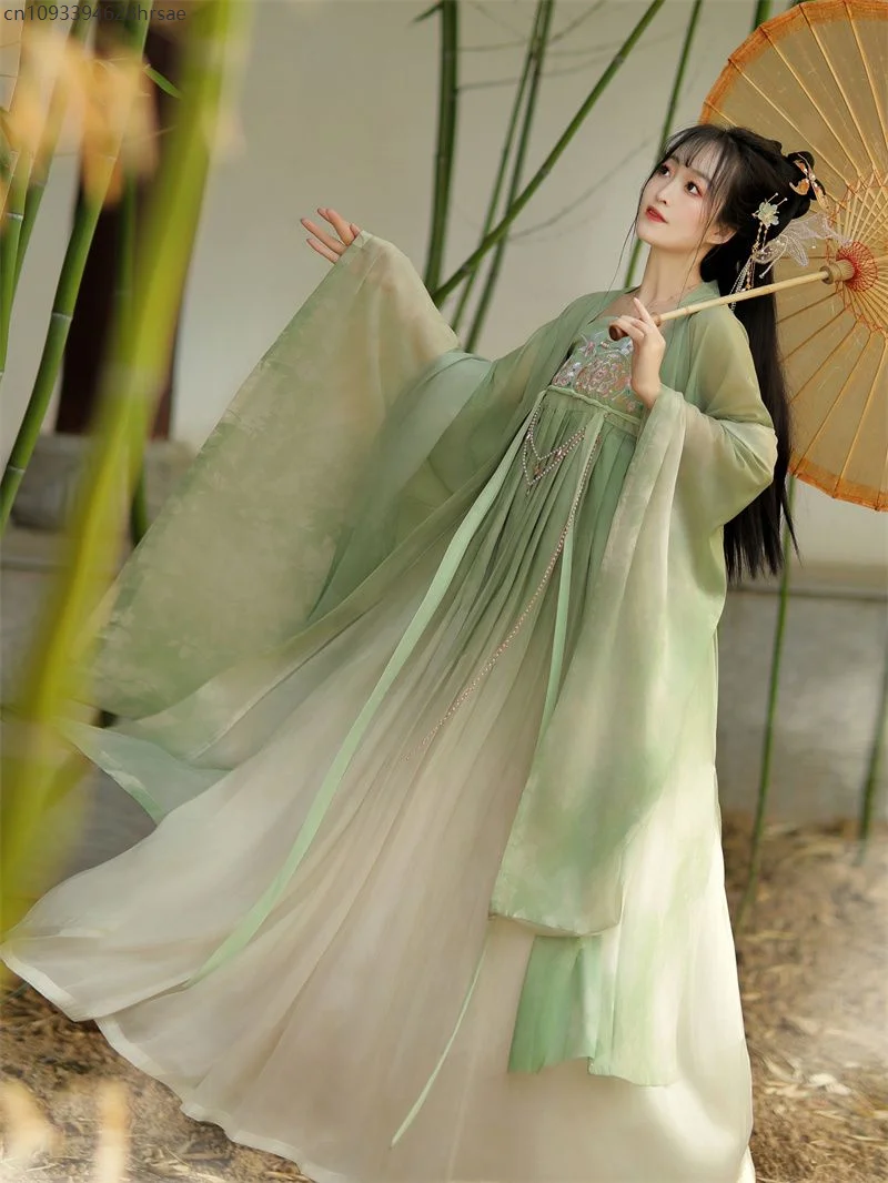 Oude Traditionele Chinese Vrouwen Hanfu Jurk Fee Volksdans Tang-dynastie Prinses Outfits Chinese Stijl Carnaval Cosplay